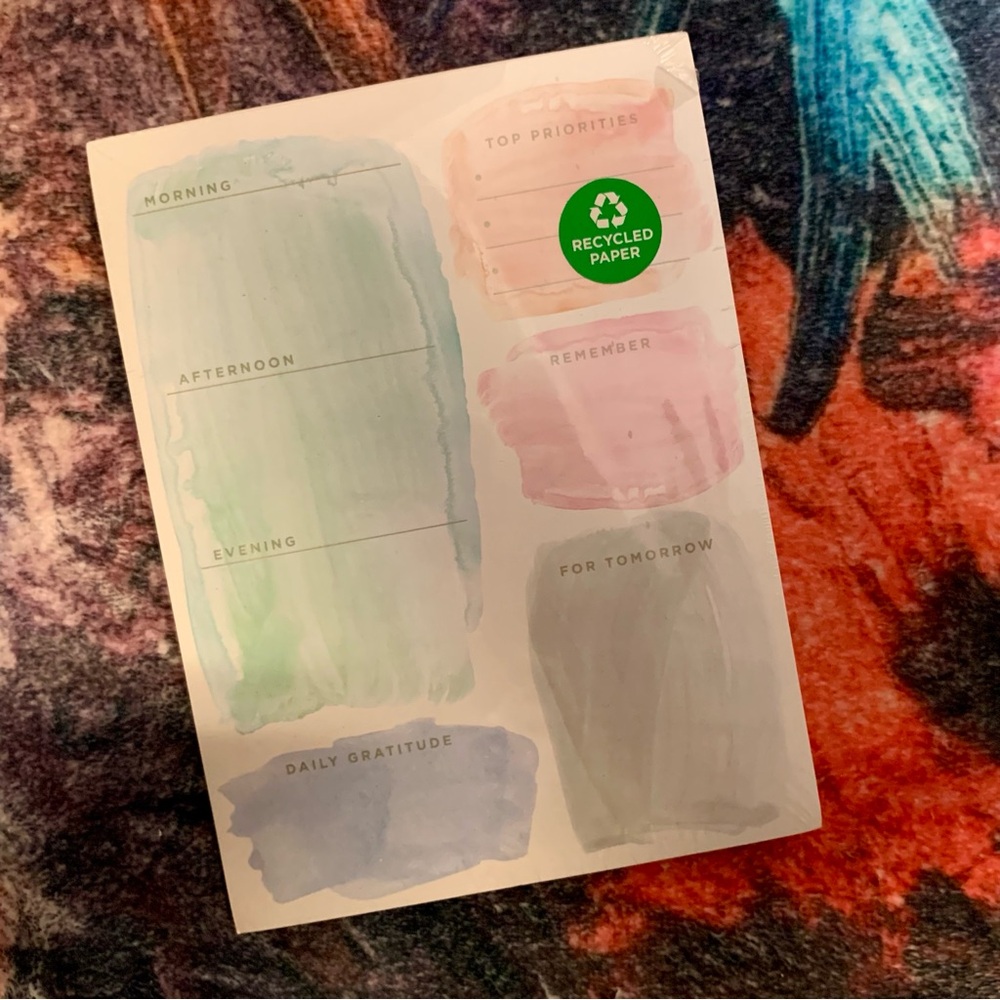 💜 Clementine Paper Inc. Watercolor Planner Pad - NWT
